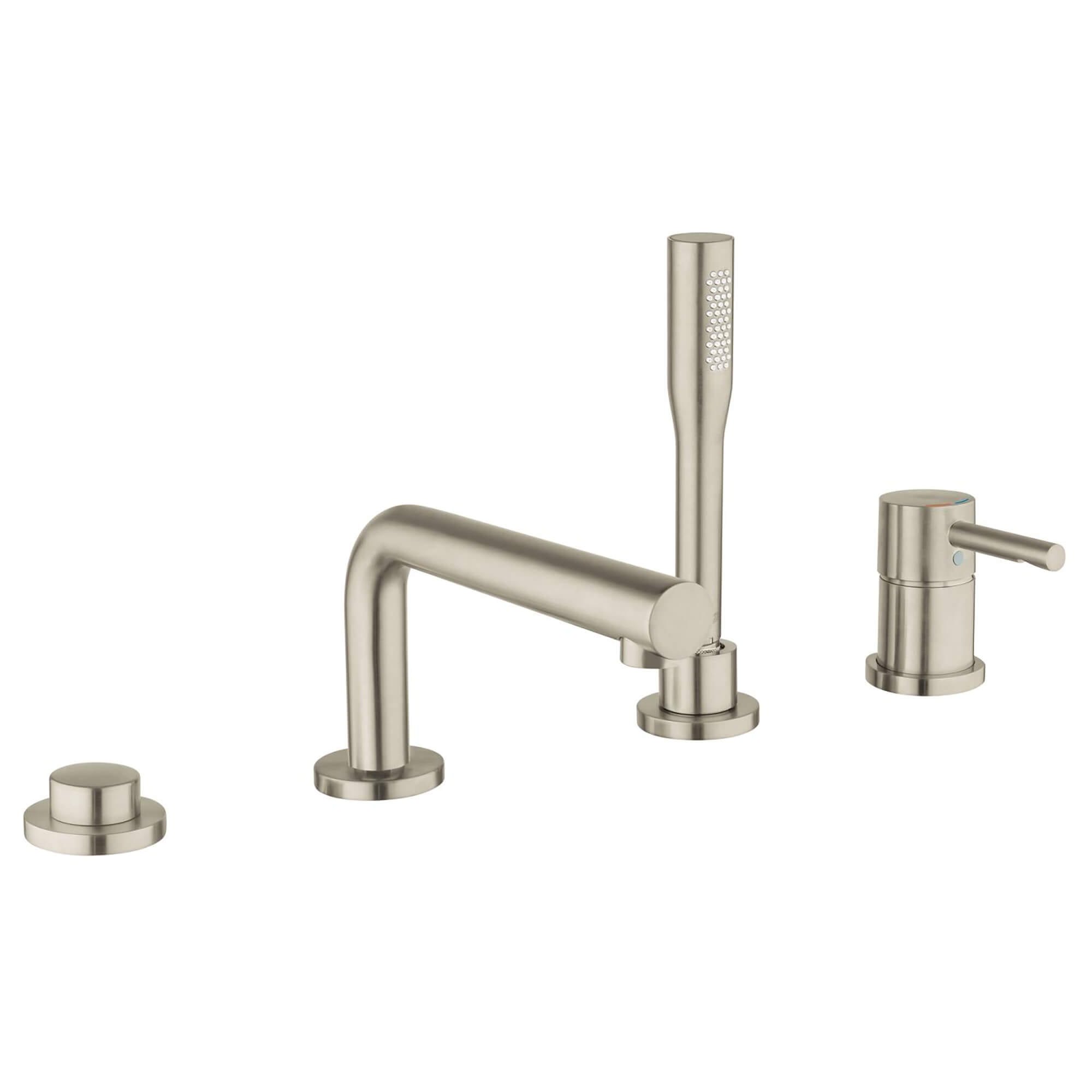 Roman Tub Filler with Hand Shower GROHE BRUSHED NICKEL
